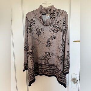 Cowl neck tunic by One World, L